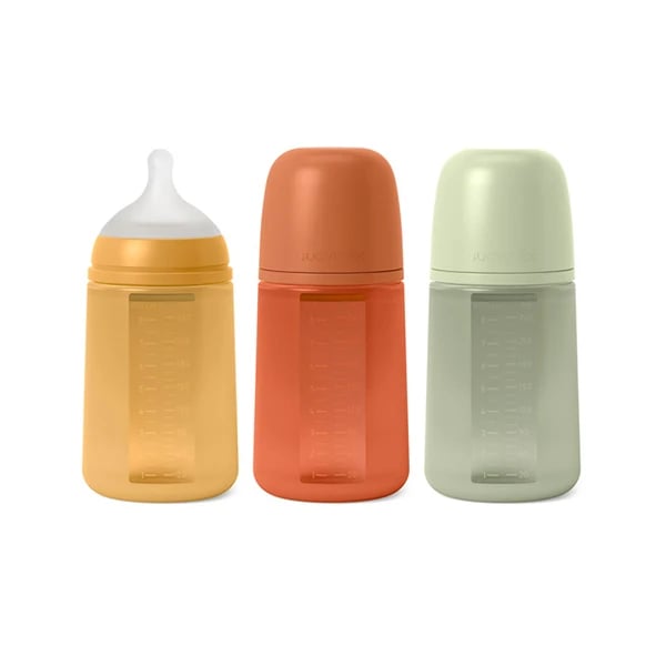 Suavinex Selection Biberão Tetina Silicone +3M Cores Intensas 240mL